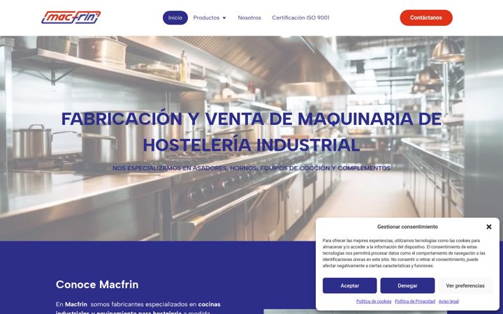 Screenshot of macfrin.com