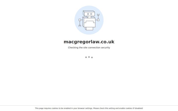Screenshot of macgregorlaw.co.uk