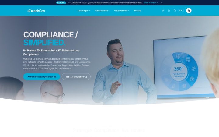 Screenshot of machcon.ch