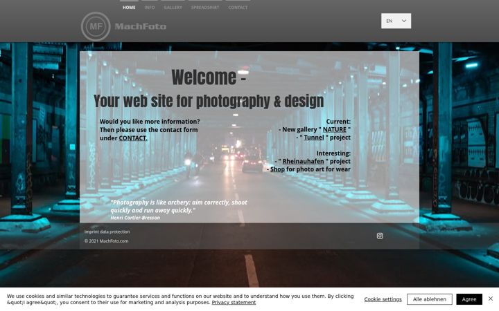 Screenshot of machfoto.com