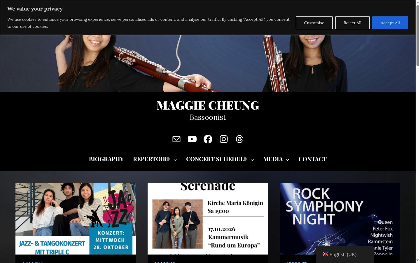 Screenshot des Einwilligungsbanners vor jeglicher Interaktion