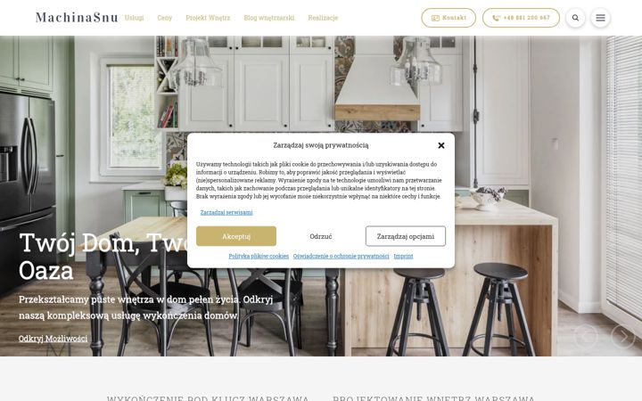Screenshot of machinasnu.pl