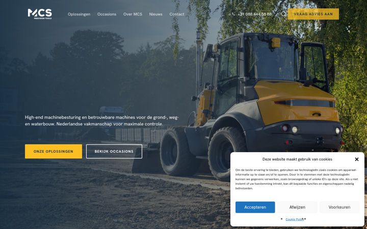 Screenshot of machinecontrolsolutions.nl