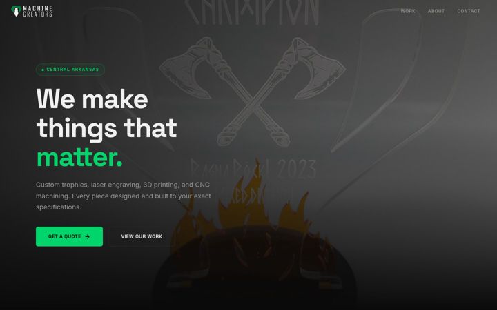 Screenshot of machinecreators.com