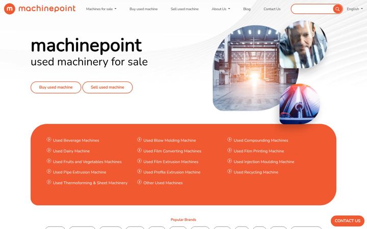 Screenshot of machinepoint.com