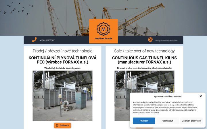 Screenshot of machinery-sale.com