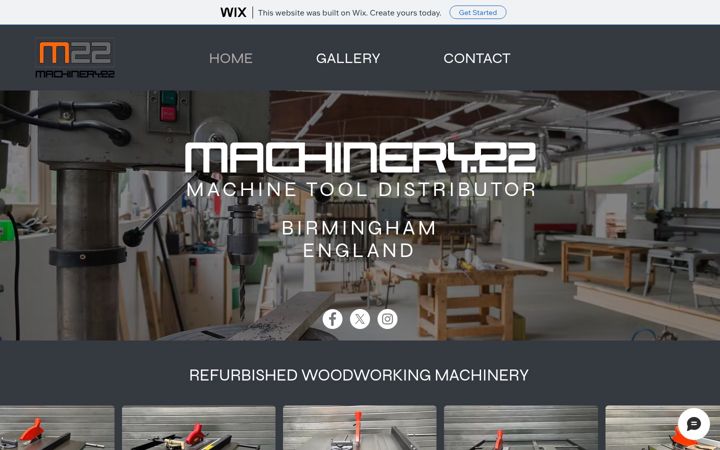 Screenshot of machinery22.com