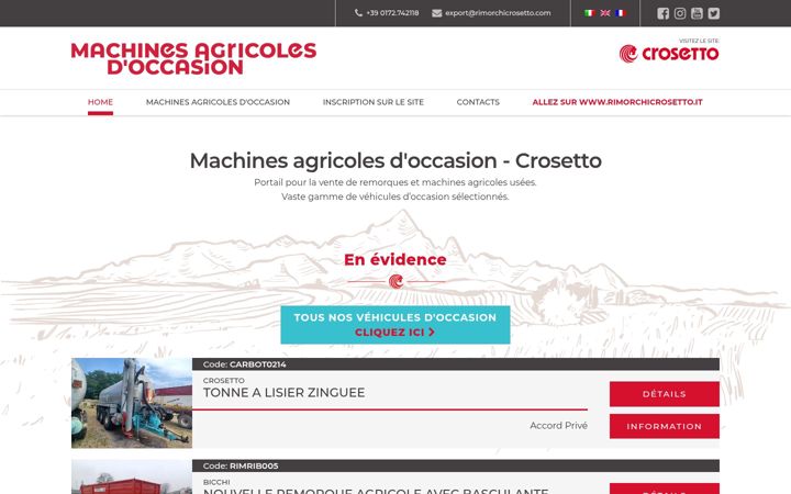 Screenshot of machines-agricoles-occasion.fr
