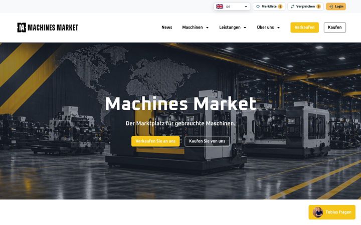 Screenshot of machinesmarket.com