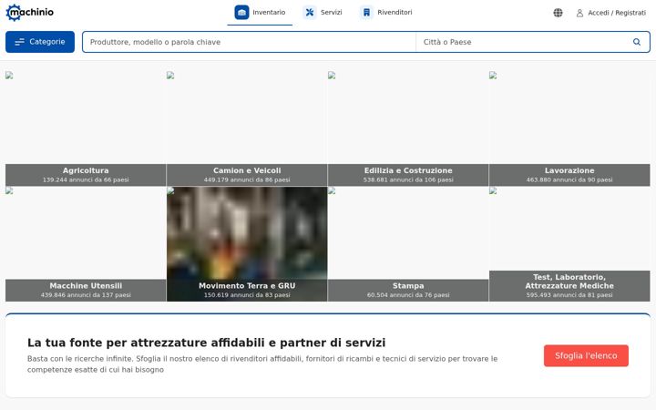 Screenshot of machinio.it