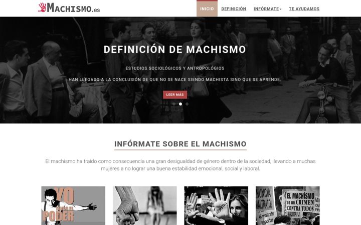 Screenshot of machismo.es