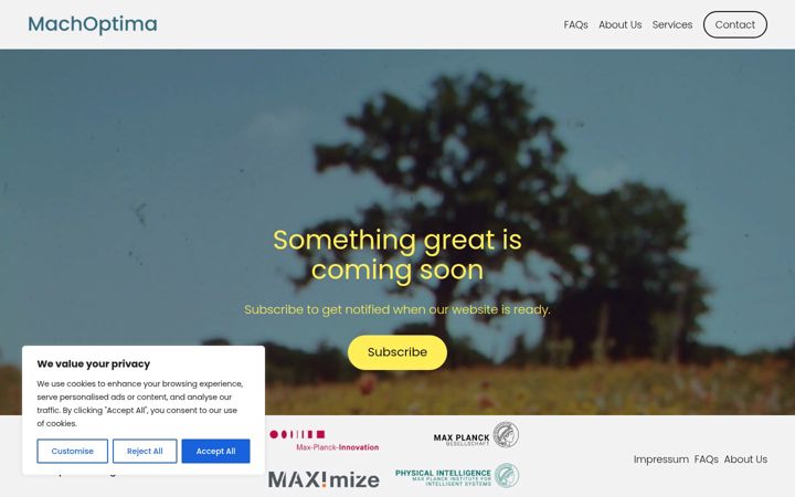Screenshot of machoptima.com