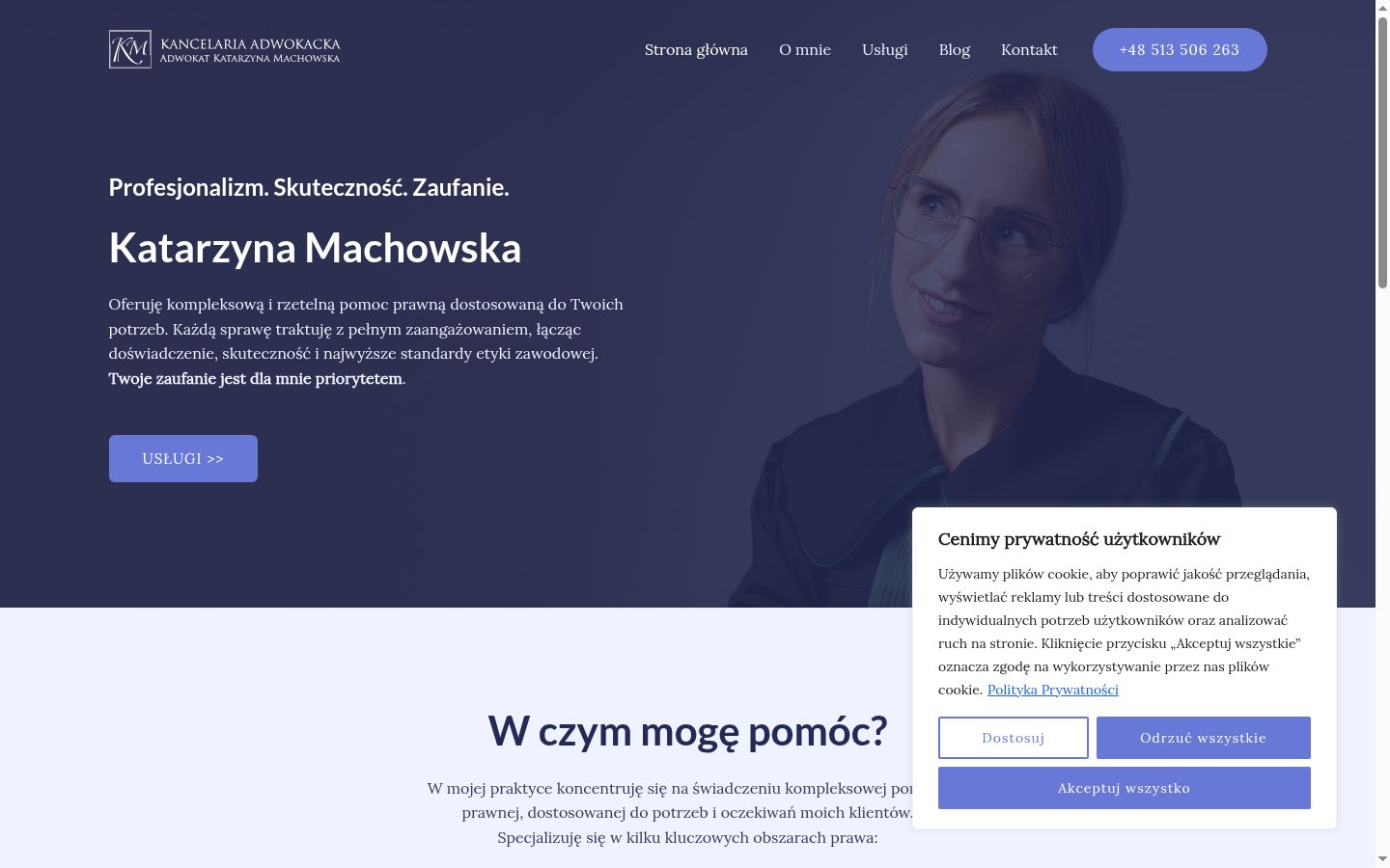 Zrzut ekranu banera zgody wyświetlanego przed jakąkolwiek interakcją