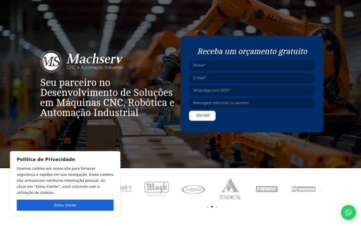 Screenshot of machserv.com