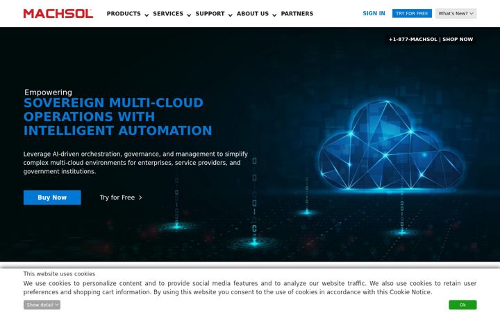 Screenshot of machsol.com
