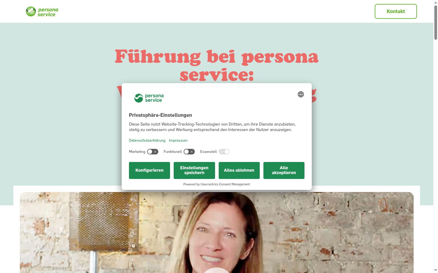 Captura de ecrã do banner de consentimento apresentado antes de qualquer interação