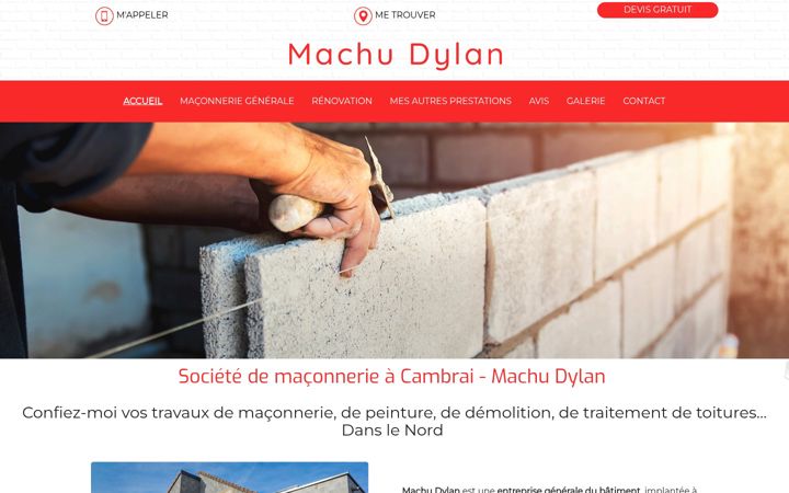 Screenshot of machurenovation.fr