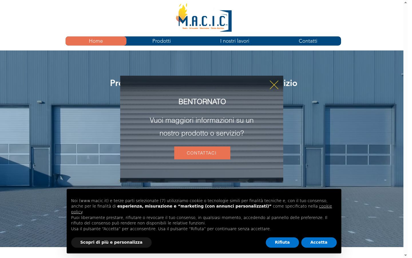 Captura de pantalla del banner de consentimiento mostrado antes de cualquier interacción