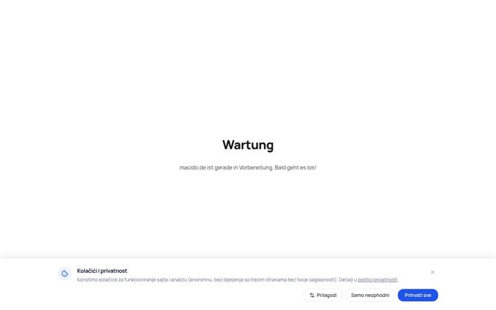 Screenshot of macido.de
