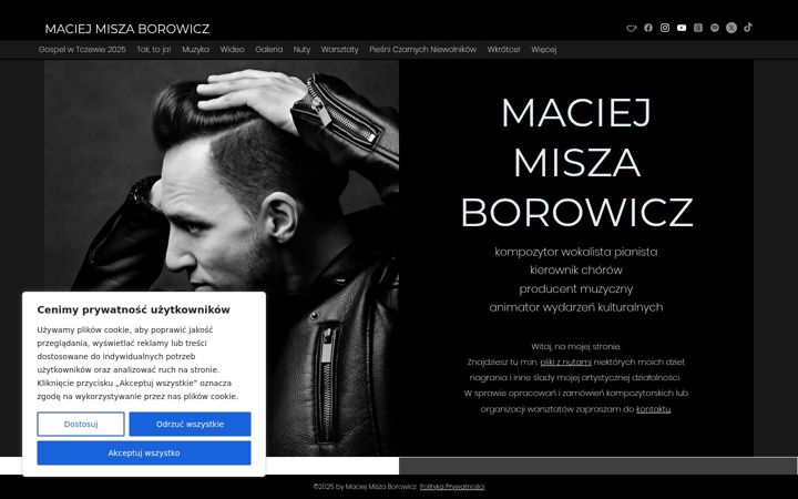Screenshot of maciejborowicz.com