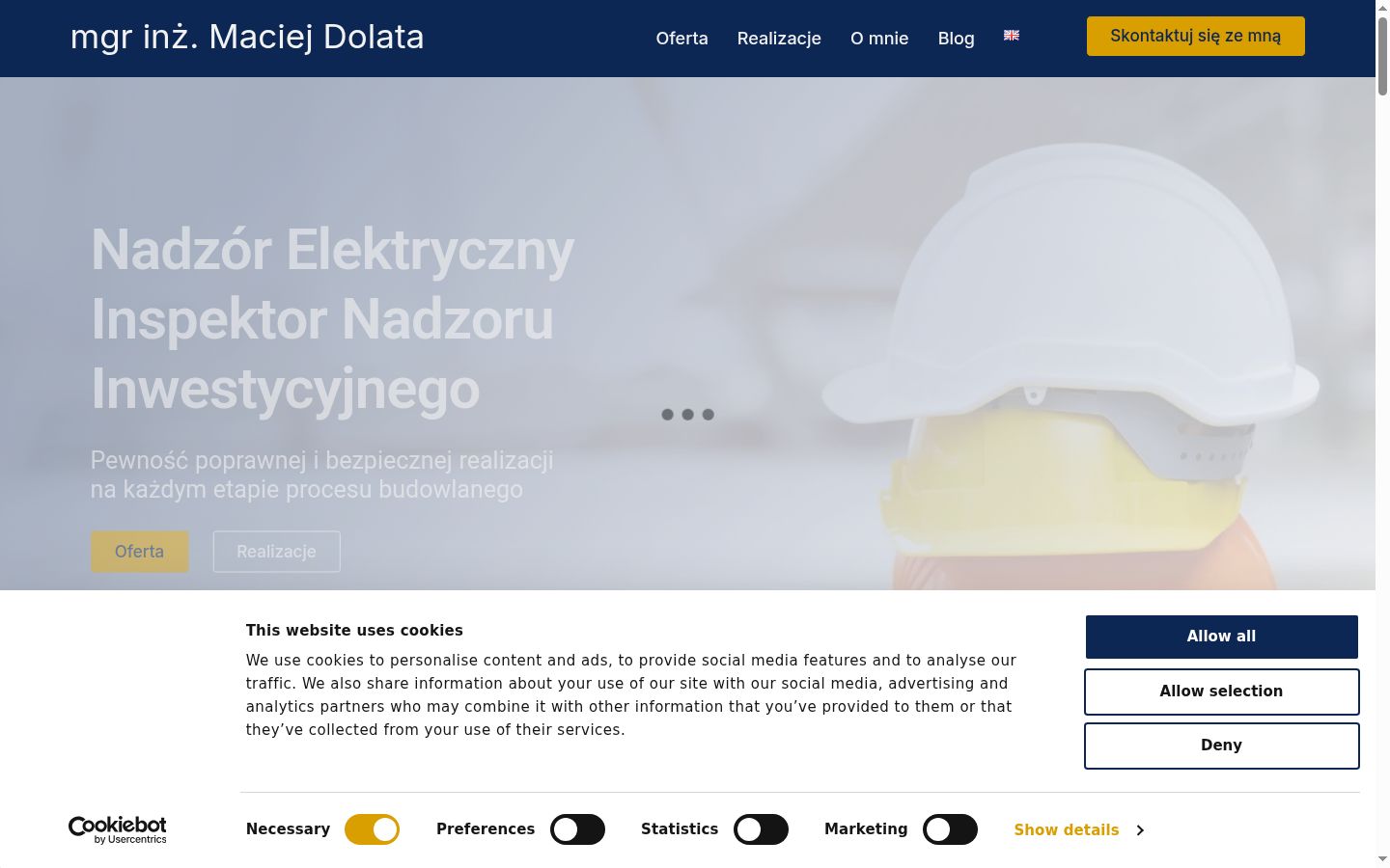 Snímek obrazovky baneru souhlasu zobrazeného před jakoukoli interakcí