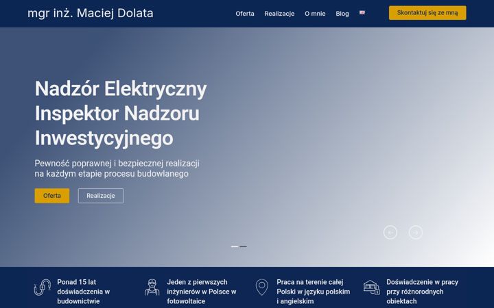 Screenshot of maciejdolata.com