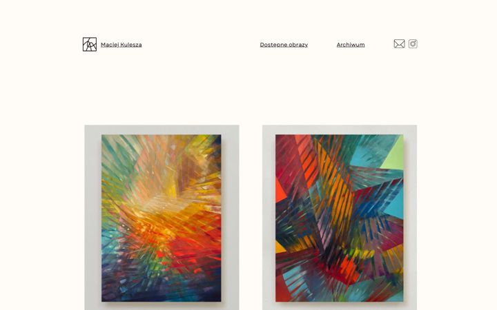 Screenshot of maciejkulesza.com