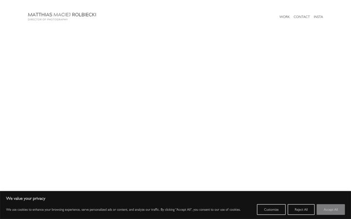 Screenshot of maciejrolbiecki.com