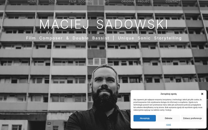 Screenshot of maciejsadowski.com