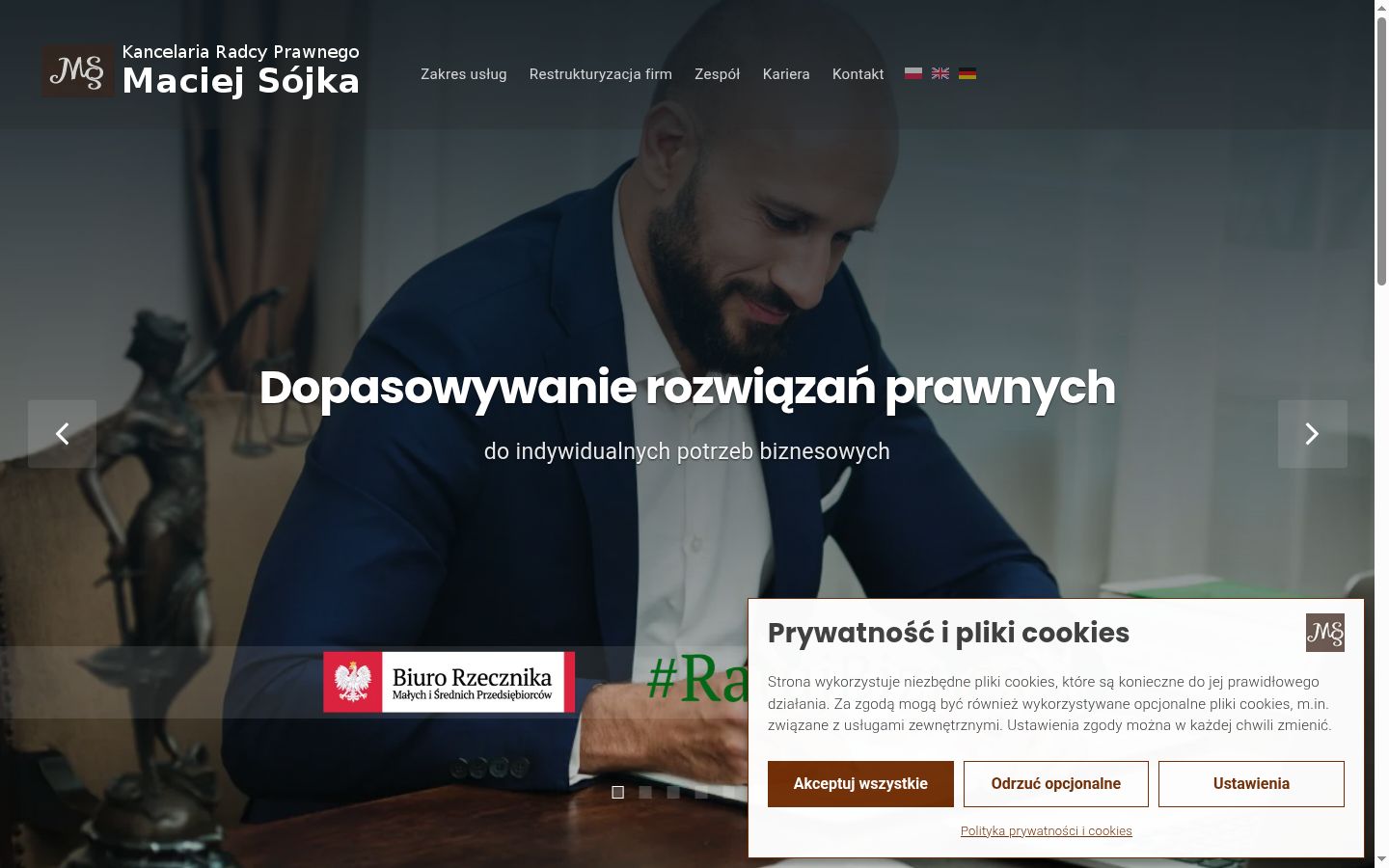 Snímka obrazovky banera súhlasu zobrazeného pred akoukoľvek interakciou