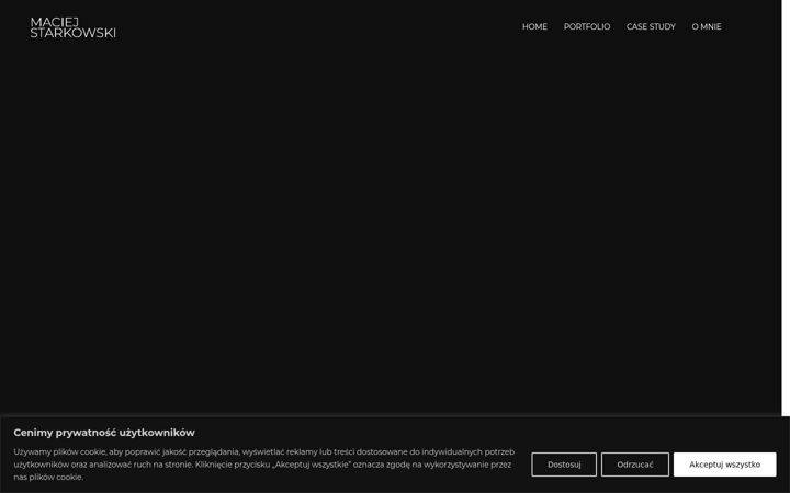 Screenshot of maciejstarkowski.pl