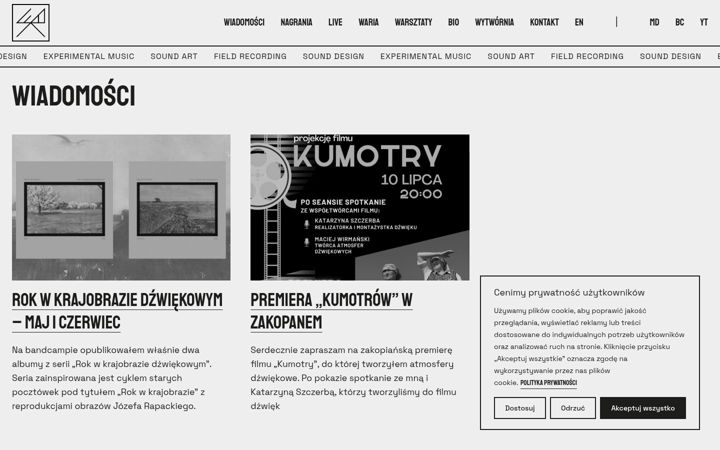 Screenshot of maciejwirmanski.pl