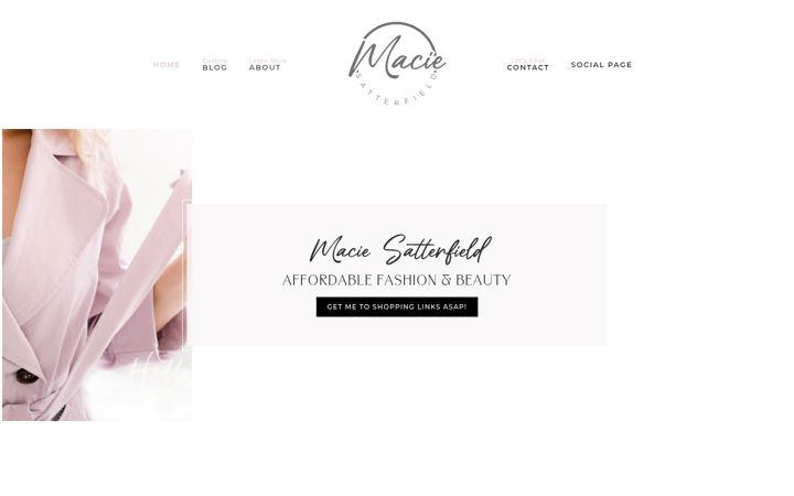Screenshot of maciesatterfield.com