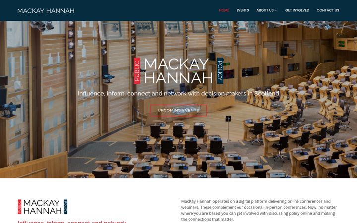 Screenshot of mackayhannah.com