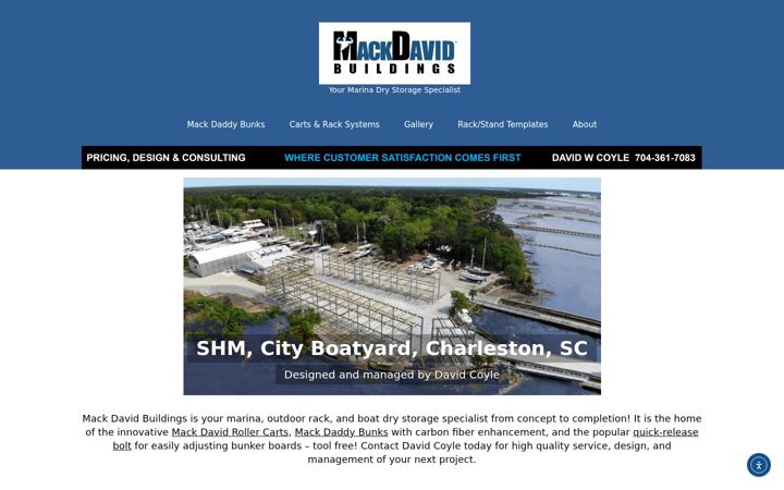 Screenshot of mackdavidbuildings.com