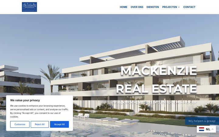 Screenshot of mackenzierealestate.nl
