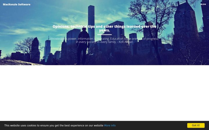 Screenshot of mackenziesoftware.com