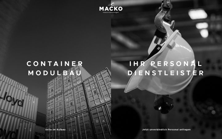 Screenshot of macko-industriemontagen.de