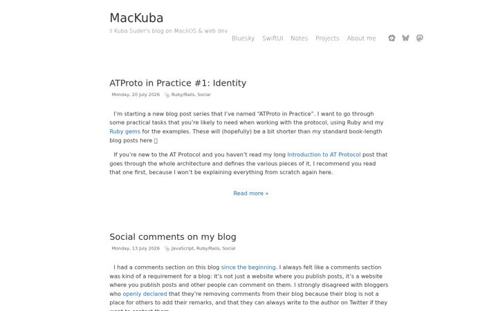 Screenshot von mackuba.eu