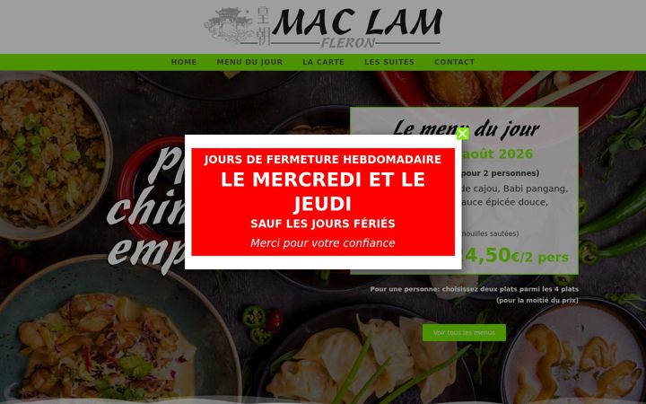 Screenshot of maclam.be