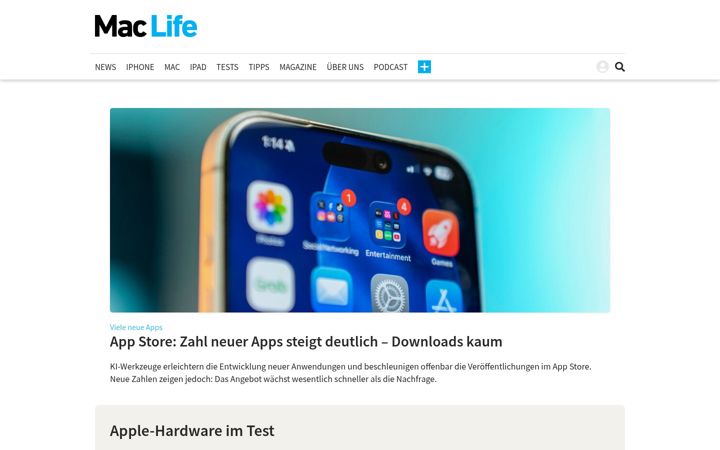 Screenshot of maclife.de