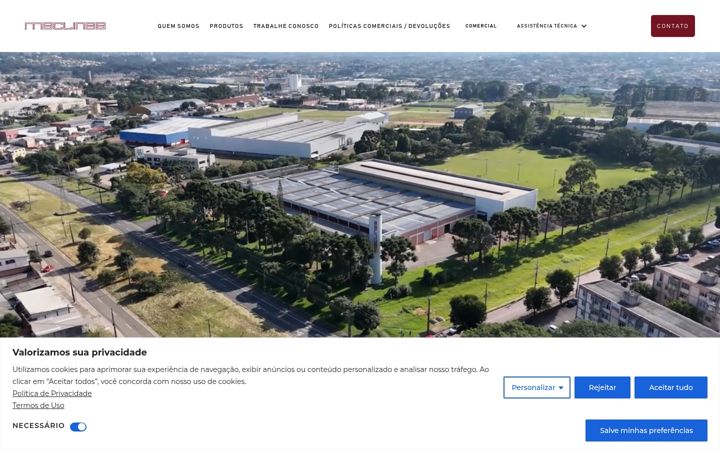 Screenshot of maclinea.com.br