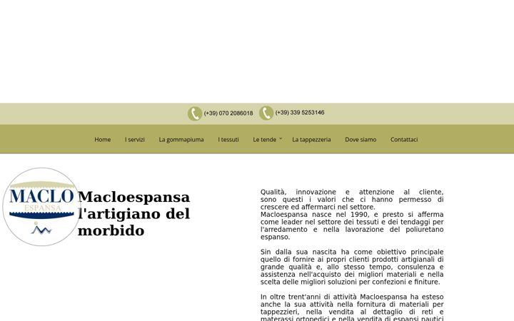 Screenshot of macloespansa.it