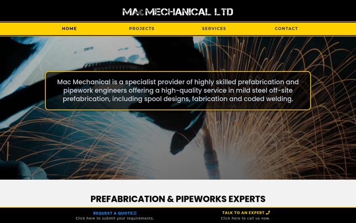 Screenshot of macmec.co.uk