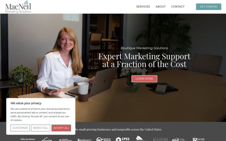 Screenshot of macneilmarketingsolutions.com