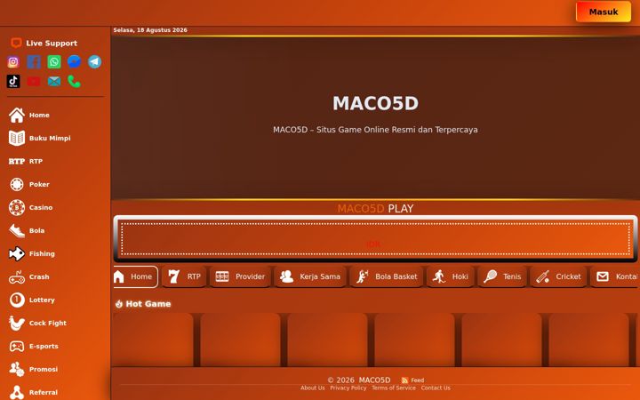 Screenshot of maco5d.com