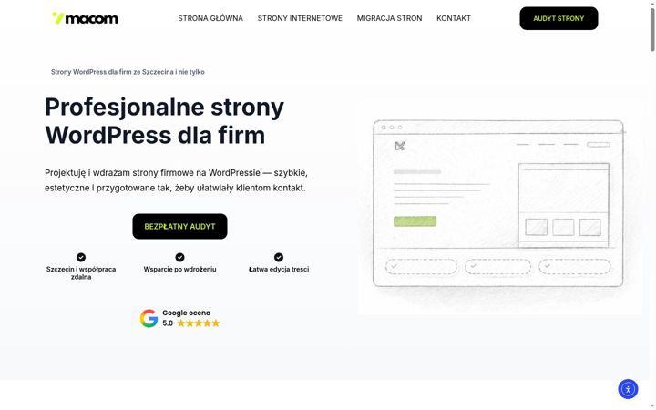 Screenshot of macom.pl