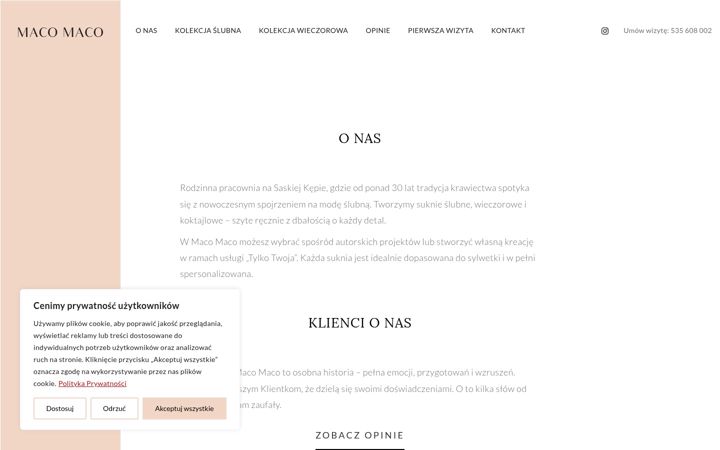 Screenshot of macomaco.pl