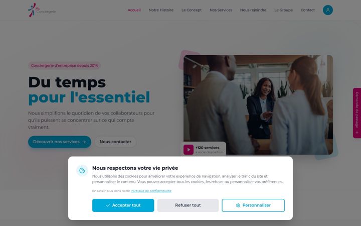 Screenshot of maconciergerie.eu
