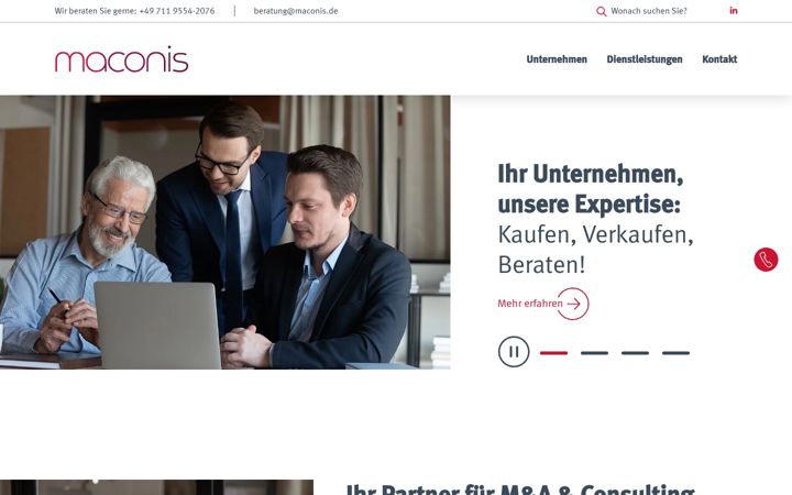 Screenshot of maconis.de